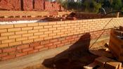 Строительство дома из кирпича в Туле. Фото фундамента 1